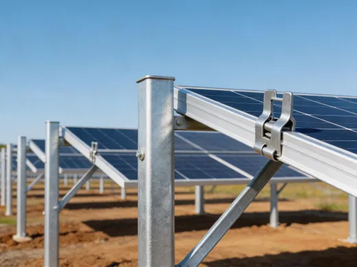 Ground mount steel and aluminum structure
